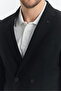 Leons Men's Dark Navy Double Breasted Bag Pocket Full Lined Slim Fit Lycra Sports Blazer Jacket - 2