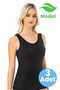 Women's 3-Piece Thick Strap Padded Camisole Tank Top - 5