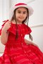Girl's Summer Off-The-Shoulder Flounce Dress and Hat Set (Ages 2-5) - 4