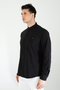 Slim Fit Long Sleeve Double Face Fabric Mandarin Collar Cotton Easy Iron Men's Shirt - 5