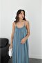 Light Blue Santos Strap Dress - 5