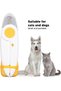 Pet Nail Clippers, Ergonomic Portable Cat Dog Nail Trimmer, Orange and White, Safe Guillotine