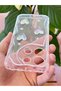 Redmi Note 13 4g Case 3D Heart Pearl Design Patterned Camera Protected Transparent Silicone Cover - 3