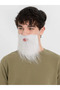 Gray Fake Beard - White Color - Elastic - Suitable for Children and Adults - 2