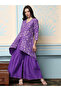 Printed V-Neck Asymmetric Hem Kurta with Sharara Sets - 4
