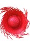 Tropical Party Red Straw Hawaiian Hat - 5