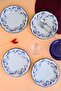 Plate House Porcelain Tulip Fulya Pasta Set with Rim 21cm 4 Persons 4 Pieces Fly4Ptprs1157 - 7
