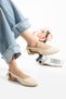 Women's Skin Side Open Ballerina Home and Outdoor Shoes Stc1100