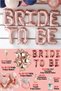 Bride to Be Foil Balloon New Bridal Party Celebration Foil Heart Set Bachelorette Party