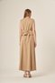 Women's Vest Skirt Striped Suit Beige 31147 - 6