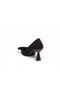 ARLENA Women's Heeled Shoes with Large Bow, Black - 8
