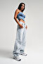 Mid Waist Jeans Color Baggy Fit Women's Denim - 6