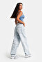 Mid Waist Jeans Color Baggy Fit Women's Denim - 5