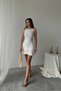 Women's Skirt Ribbon Detailed Mini Dress Nbdf026 - 2