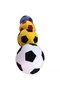 Yellow Navy Blue Fan Plush Ball a Quality 22 cm - 2
