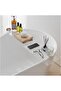 Clear Acrylic Bathtub Caddy Tray - Rectangular Minimalist Organizer for Bathroom.