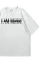 Women Men White Playboi Carti I Am Music Printed Oversize Crew Neck Short Sleeve T-Shirt - 4