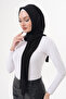 Snap Fastener Gathered Hijab Shawl - 5