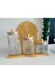 Vacuum 3-Piece Striped Jar Set with Bamboo Lid (800/1300/1800 ml) Grooved - 3