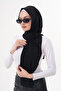 Snap Fastener Gathered Hijab Shawl - 4
