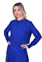 Invee 6326 Lace Skirt Suit - Sax - 2