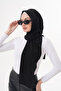 Snap Fastener Gathered Hijab Shawl