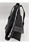 Women's Black Hand and Shoulder Bag-Fabric Tote Bag - 5