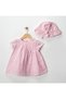 Scallop Baby Girl Dress with Hat - 2