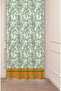 Special Design Flower Leaf Ancient Line Ethnic Patterned Digital Printed (Single Wing) Modern Stylish Background Curtain