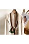 Teacher's Day / Gift Wrapped / Women's Vintage Patterned Silk-Look Shawl Scarf - Stylish Combination