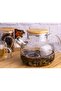 Herbal 1200 ml Borosilicate Glass Teapot