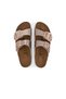 Arizona Big Buckle Bf Metallic Copper Women's Slippers - 4