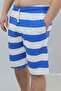 Classic cotton blue striped shorts - 2