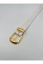 Tarnish-Free Gold Buckle Women's Belt Dress Belt.Pantalon Belt,Shirt Belt