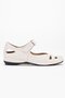 Women's Daily Orthopedic Shoes Beige Large Size Cage Model Banded - 3