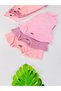 3-Piece 100% Cotton Short Sleeve Baby Girl Body Pants Set - 4