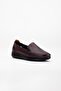 Genuine Leather Large Size Orthopedic Women's Casual Shoes Claret Red Laser Printed Side Window - 4