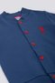 U.s. Polo Assn Fine Weaving Navy Blue Baby Cardigan - 2