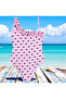 Girl's Ruffled Thin Strap One Shoulder Powder Pink Color Swimsuit