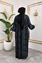Robalı Patterned Viscose Dress - Green / E0126 - 5