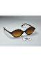 Miux Leopard Sunglasses Oval Brown Glass Color - 3