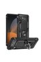 Samsung Galaxy Z Flip 4 Case Magnetic Tpu Tank Cover with Ring Stand - 2