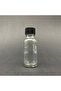 8Pcs 20ml Black Plastic Cap Transparent Mini Glass Bottle Multi-Purpose Shot Bottle Henna Promise Bottle 8X20Ml