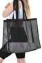 Mc.Pi̇erobaby Beach Bag Large Size Mesh with Holes Sandproof Sea Beach Bag - 5