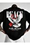 Peace Back Printed Oversize Unisex T-Shirt - Comfortable and Stylish Design