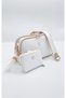 Women's White Two-Strap 4-Compartment Bag and Wallet Combination Tmim4014-wallet