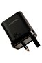| شاحن حائط 65 وات ثنائي USB-C PD + USB QC3.0 أسود بثلاثة منافذ شحن سريع - 2