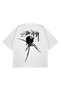 Unisex Handwritten Blackhand Printed Boxy Fit Thick Fabric T-Shirt - 2