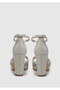 Gold Women's Heeled Sandals - 4