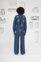 Women's Tansel Denim Fabric Shirt Front Back Sleeve Embroidered Shirt Standard Pants Fitted Suit - 4